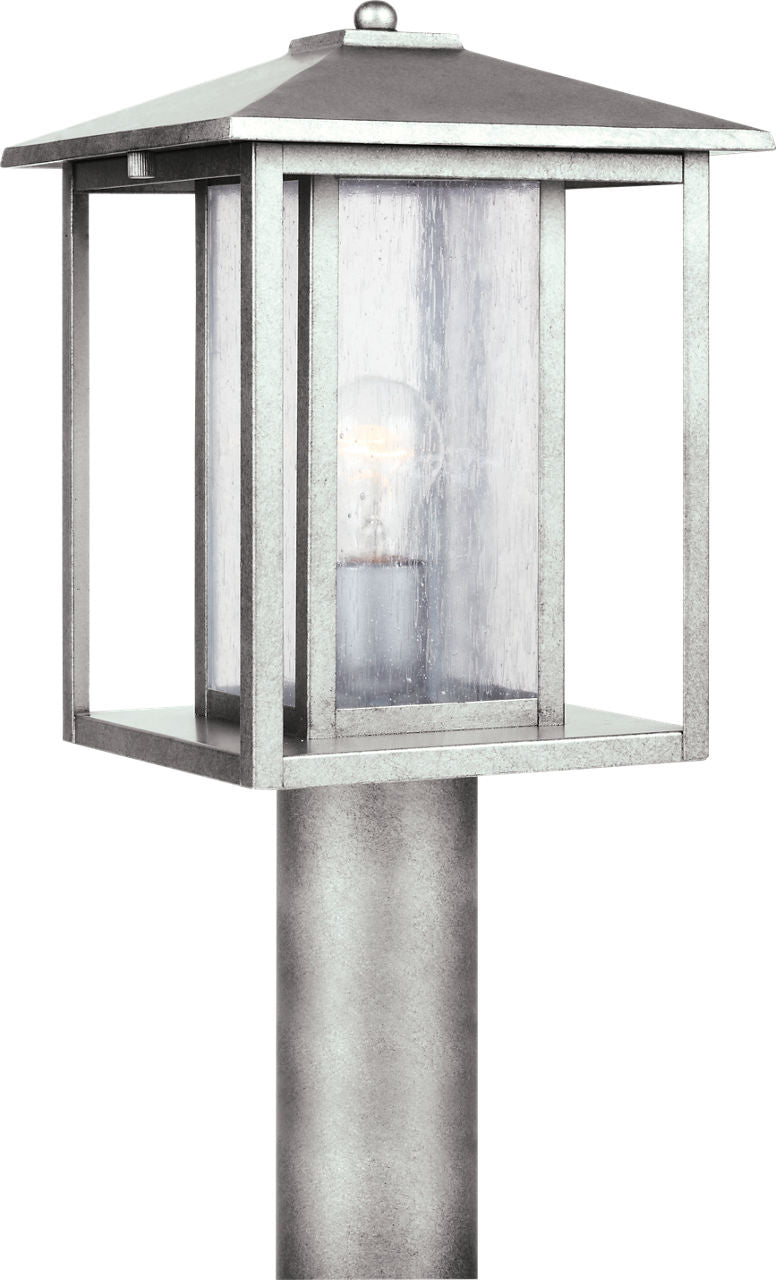 Generation Lighting Hunnington 1 light 15 inch weathered pewter post lantern