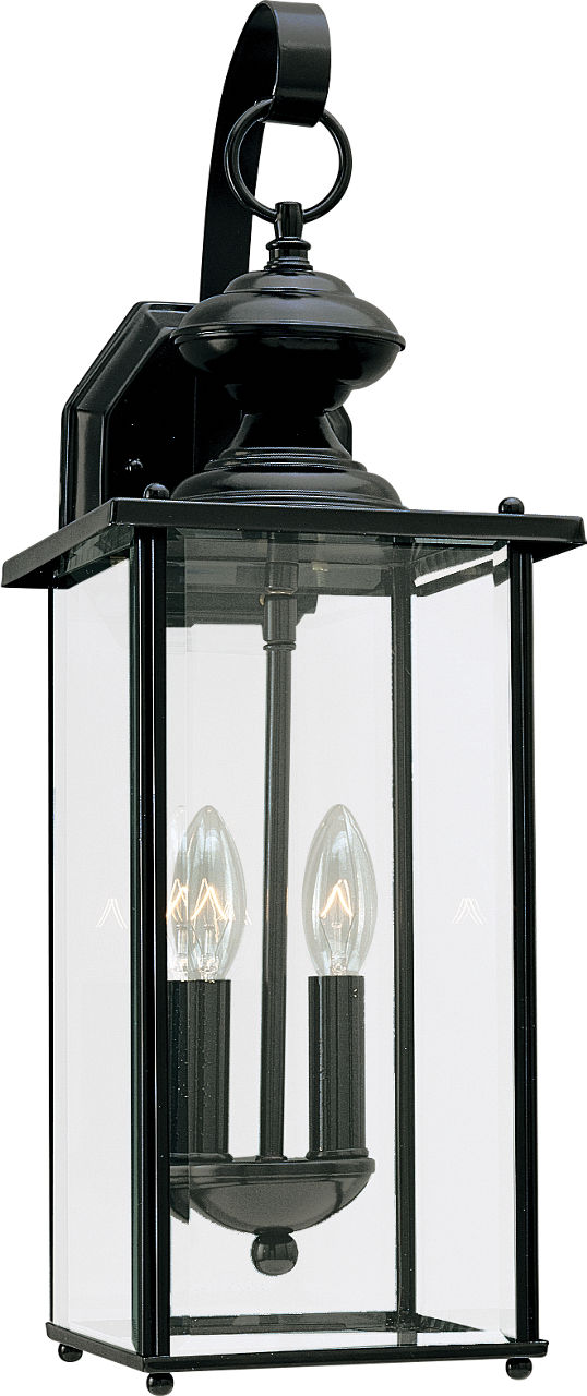 Generation Lighting Jamestowne 2 light black outdoor wall lantern