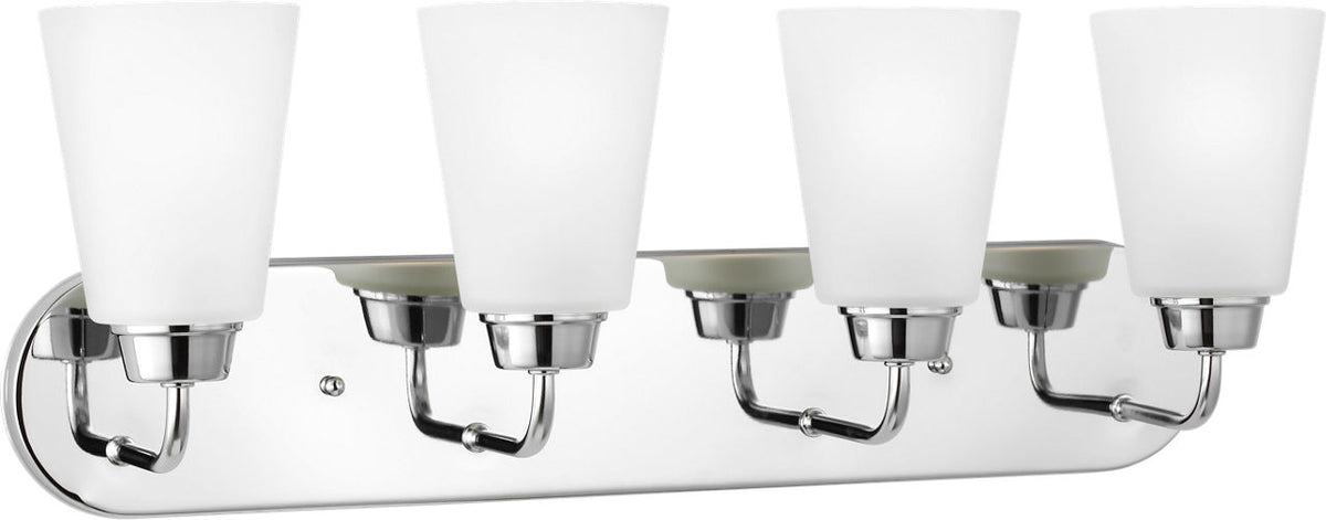 Generation Lighting Kerrville 4 light chrome bath vanity wall light