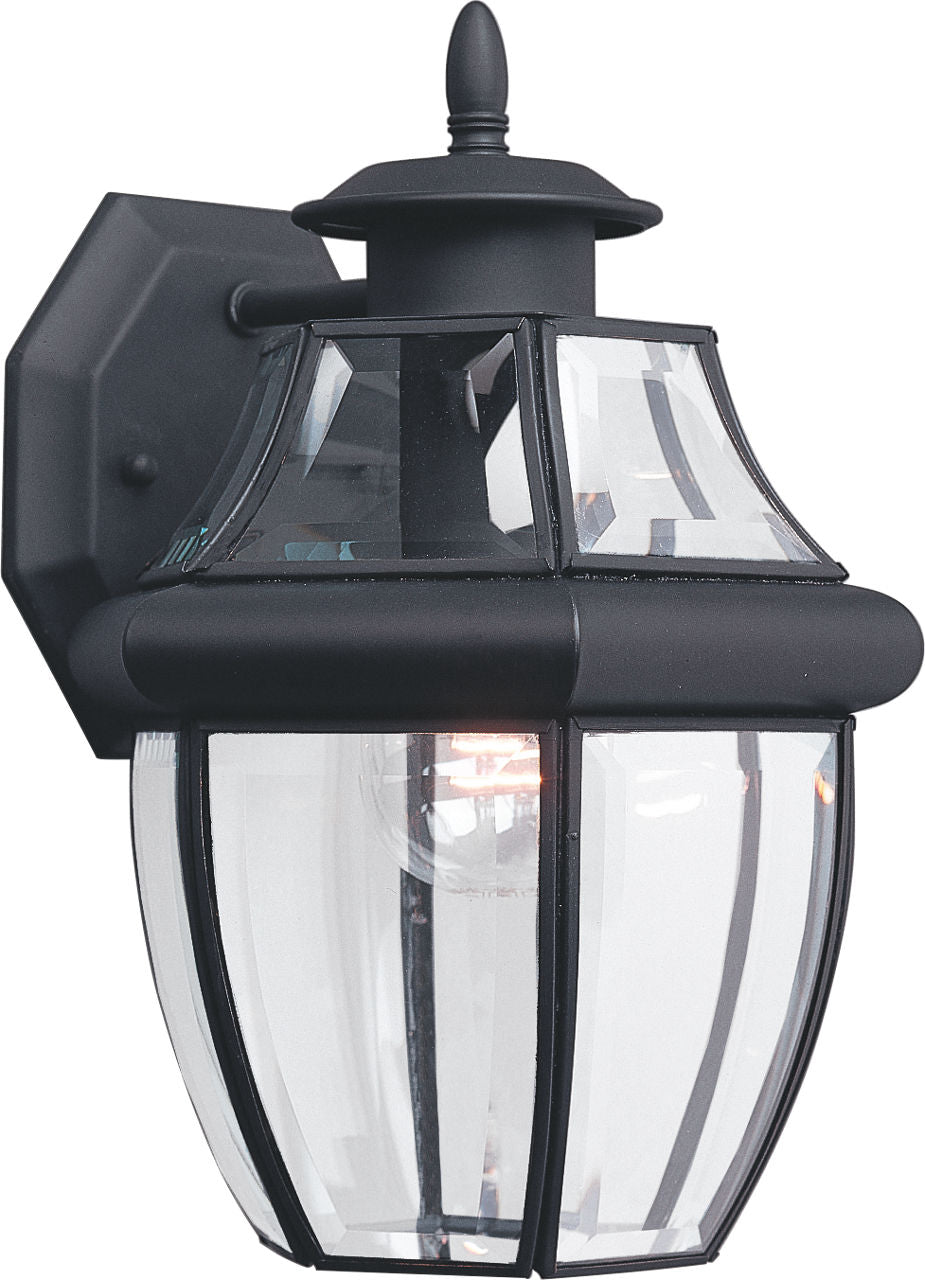 Generation Lighting Lancaster 12 inch black outdoor lantern wall light