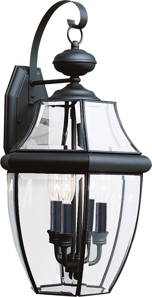 Generation Lighting 8040-12 Lancaster 3 Light 23 inch Black Outdoor Wall Lantern