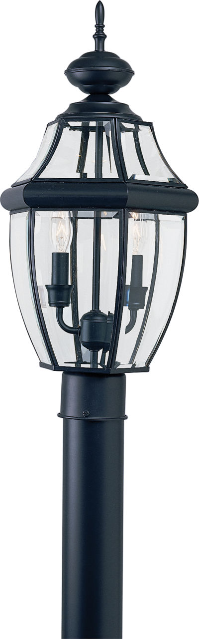 Generation Lighting Lancaster 2 light black post lantern