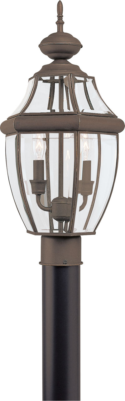 Generation Lighting Lancaster 2 light antique bronze outdoor post lantern