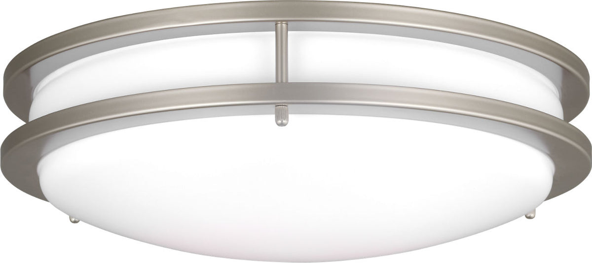 Generation Lighting Mahone 14.5 inch painted brushed nickel LED flush mount ceiling light