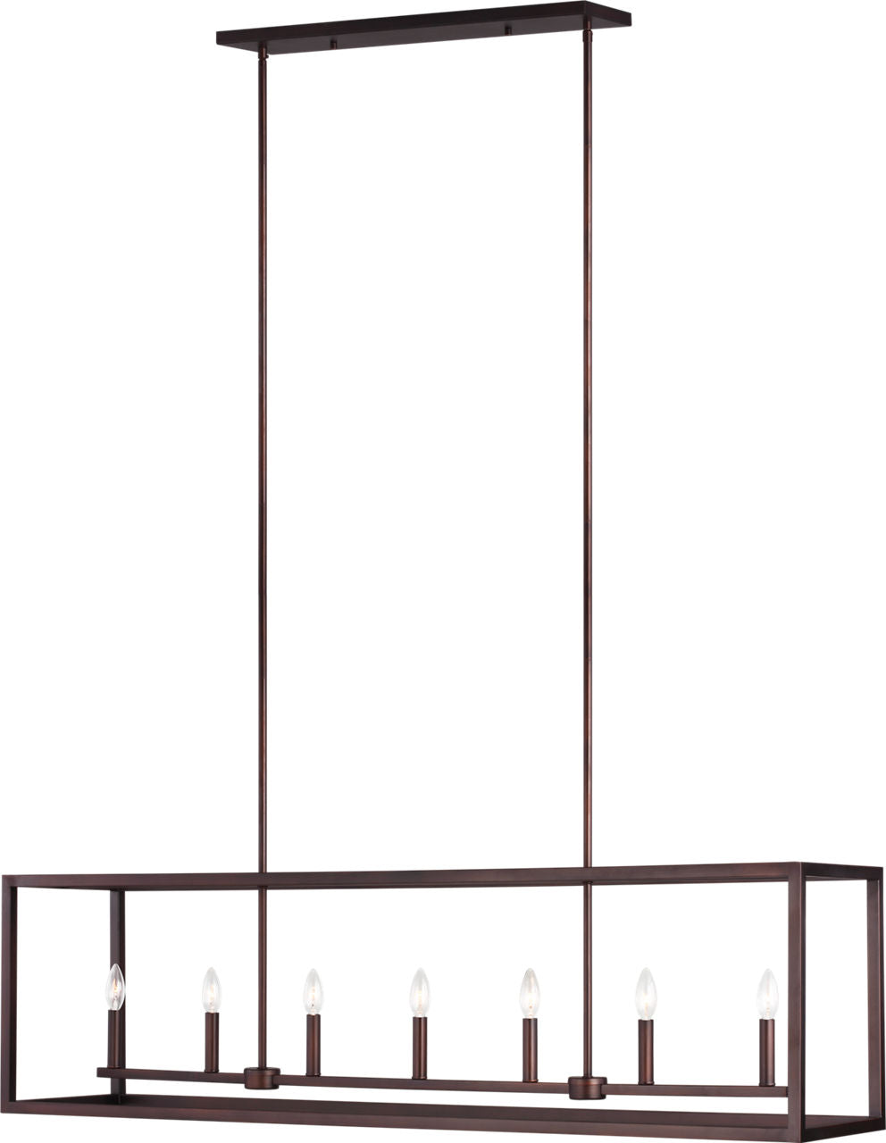 Generation Lighting Moffet Street 7 light linear chandelier