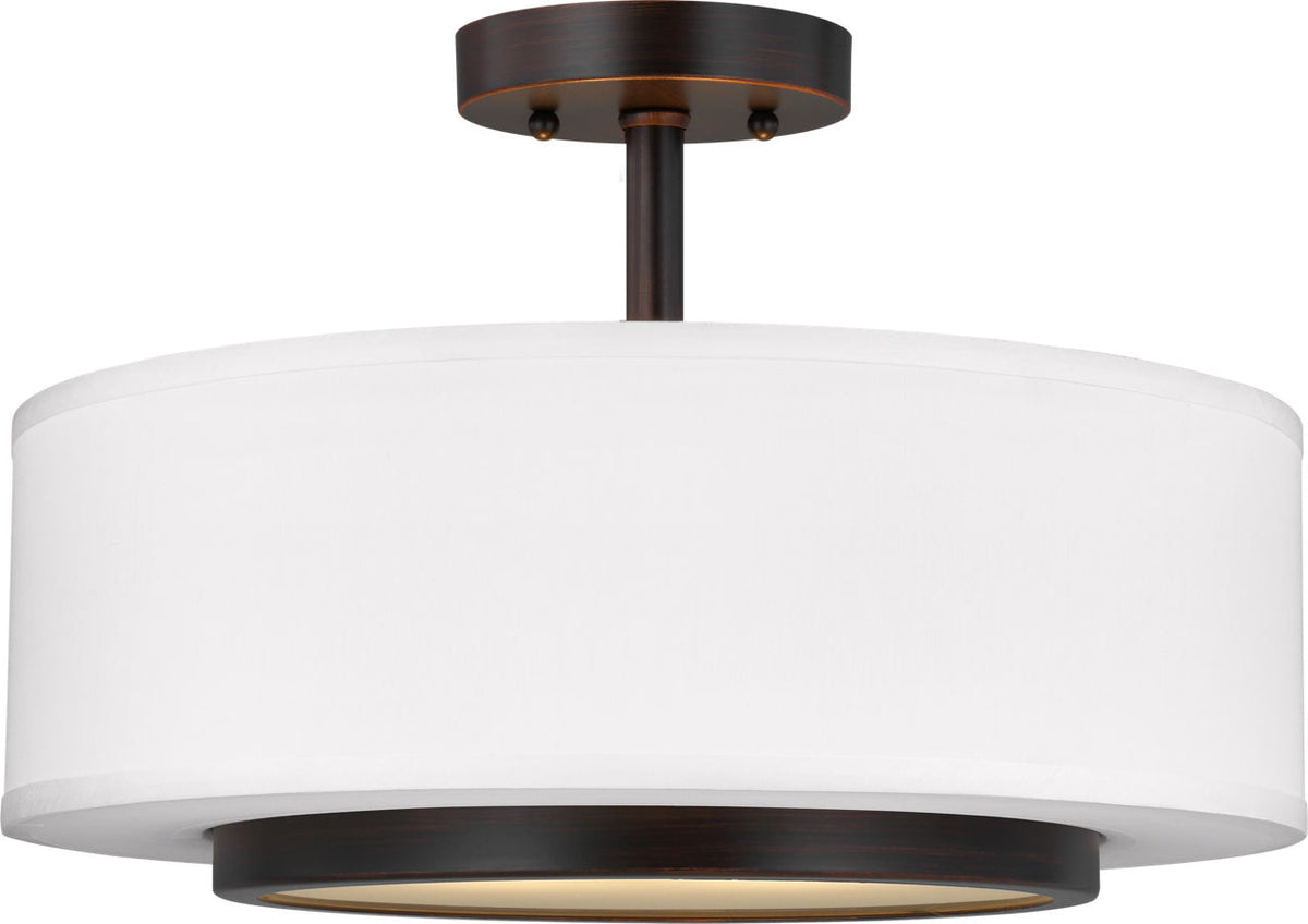 Generation Lighting Nance 2 Light Bronze Flush Mount Ceiling Light