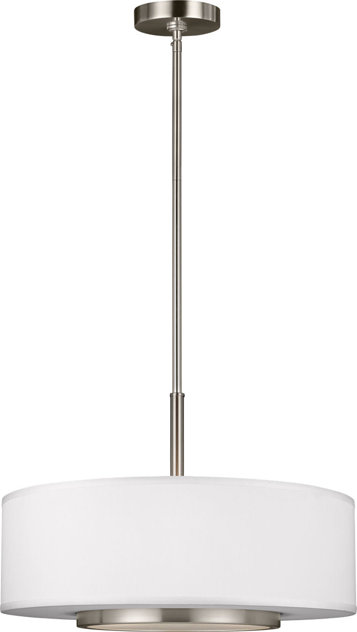 Generation Lighting Nance 3 light brushed nickel pendant ceiling light