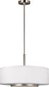 Generation Lighting Nance 3 light brushed nickel pendant ceiling light