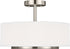 Generation Lighting Nance 2 light semi-flush mount ceiling light in brushed nickel