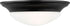 Generation Lighting Nash 1 light flush mount ceiling light in midnight black