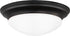 Generation Lighting Nash 14 inch midnight black flush mount ceiling light