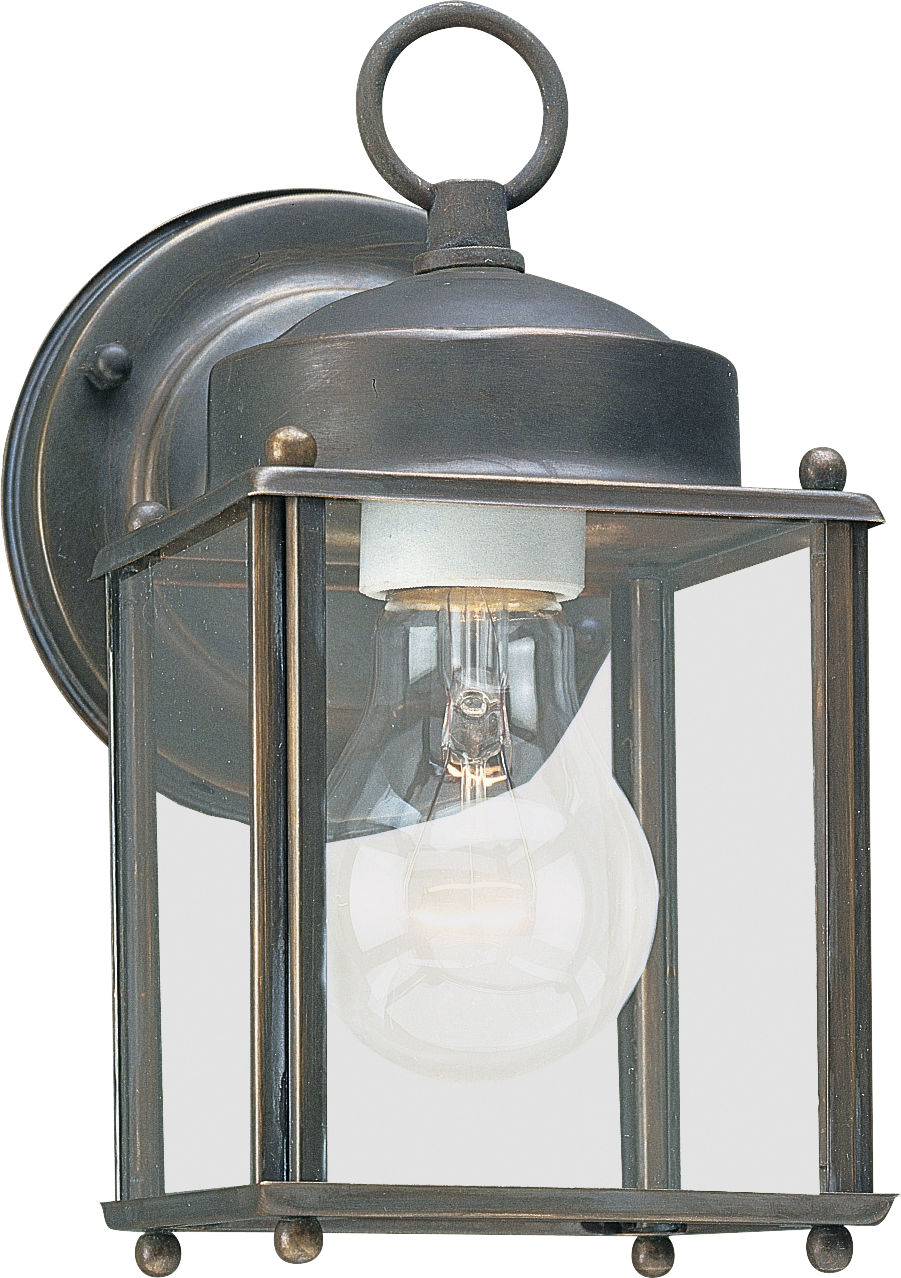 Generation Lighting New Castle 1 light black outdoor wall lantern