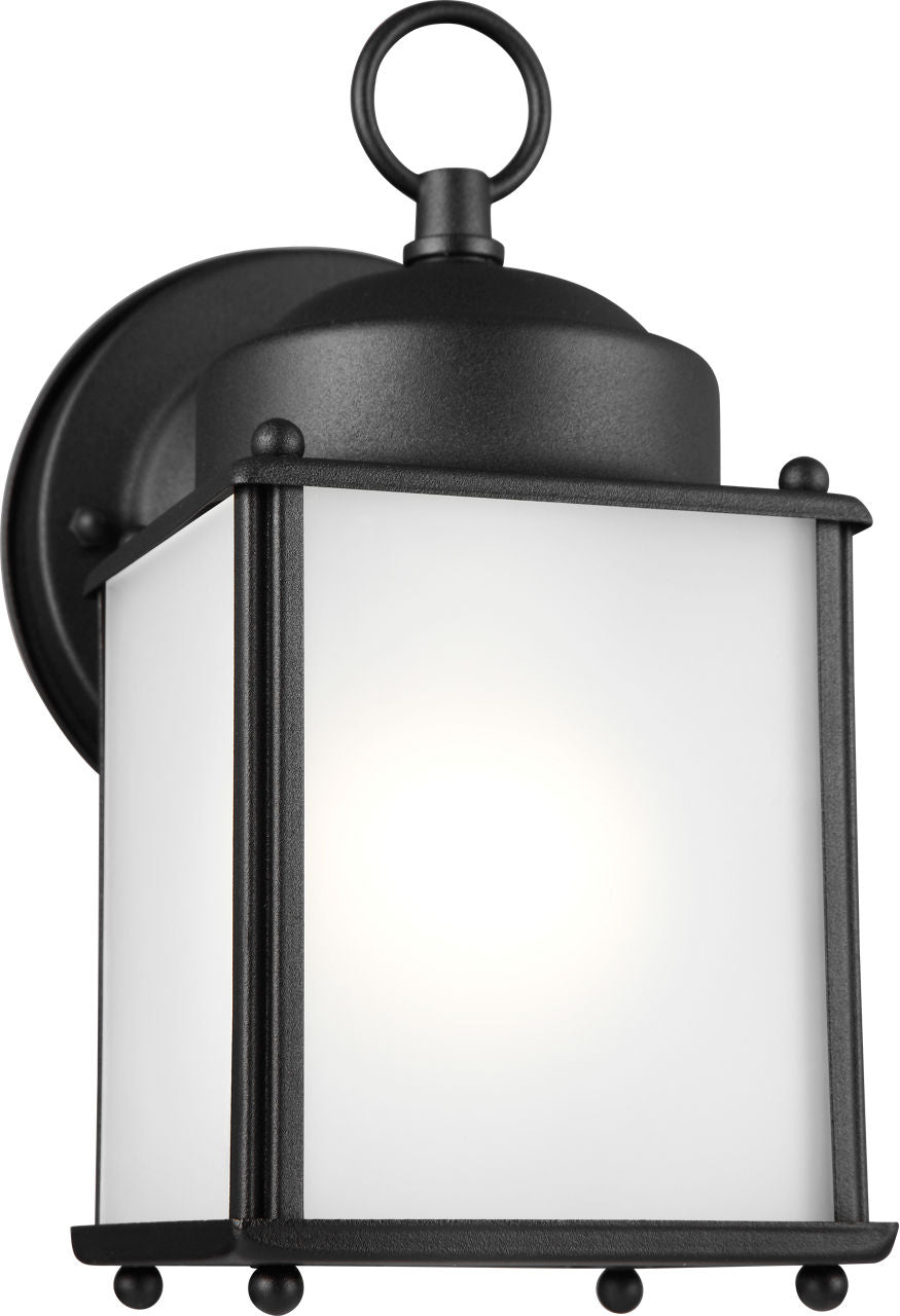 Generation Lighting New Castle 1 light black outdoor wall lantern