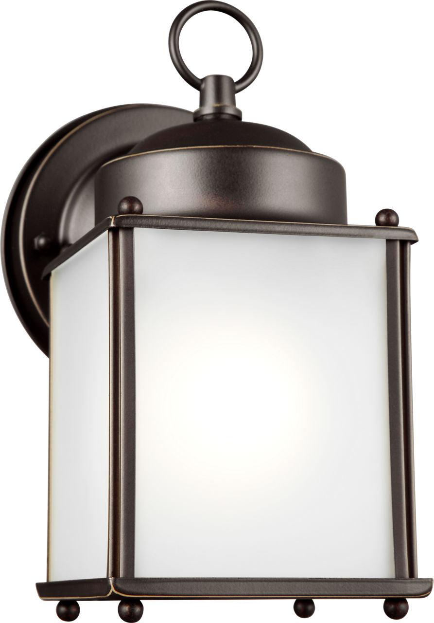 Generation Lighting New Castle 1 Light Antique Bronze Outdoor Wall Lantern