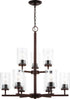 Generation Lighting Oslo 9 light bronze chandelier ceiling light