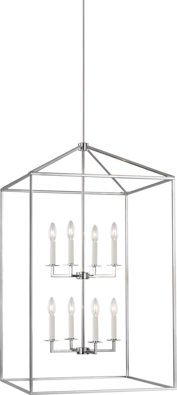 Generation Lighting Perryton 8 Light 22 inch Chrome Lantern Ceiling Light