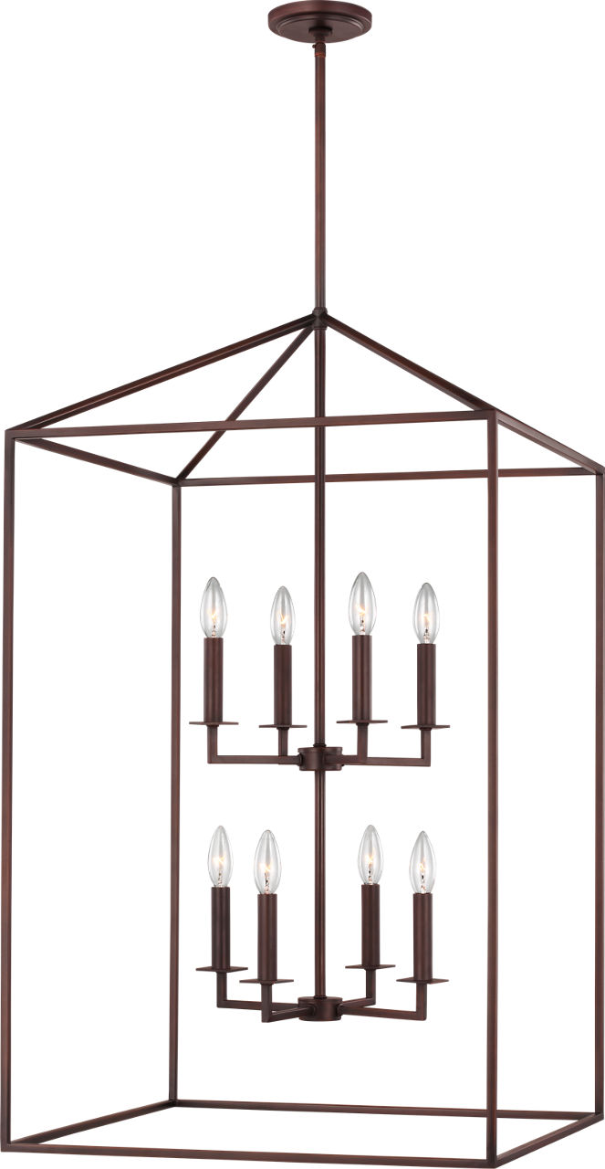 Generation Lighting Perryton 8 light bronze lantern ceiling light