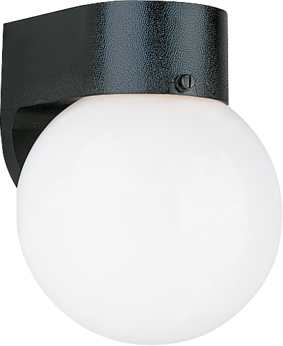 Generation Lighting 8753EN3-15 Outdoor Lantern 1 Light 6 inch Black Outdoor Wall Light