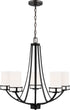 Generation Lighting Robie 5 light chandelier ceiling light in midnight black