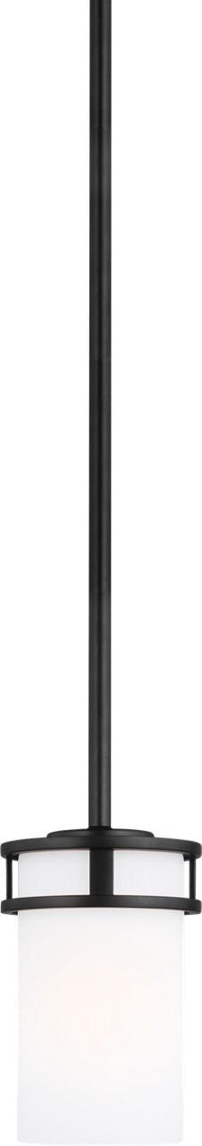 Generation Lighting Robie 1 Light 4.375 inch Midnight Black Pendant Ceiling Light