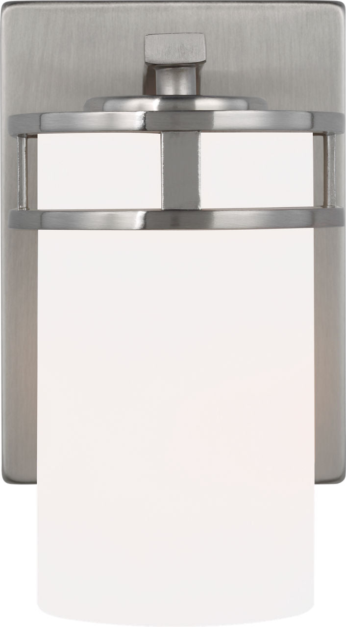 Generation Lighting Robie 1 light brushed nickel bath vanity wall light