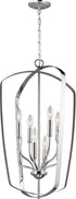 Generation Lighting Romee 8 light 18 inch chrome lantern ceiling light