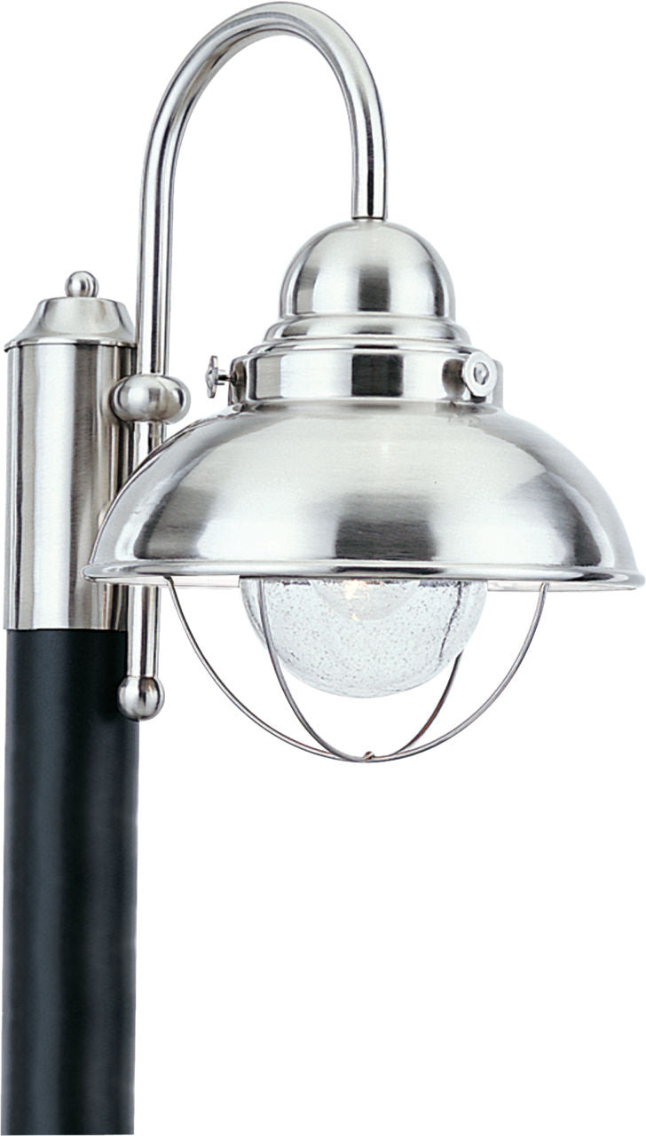 Generation Lighting Sebring 1 light polished nickel outdoor post light