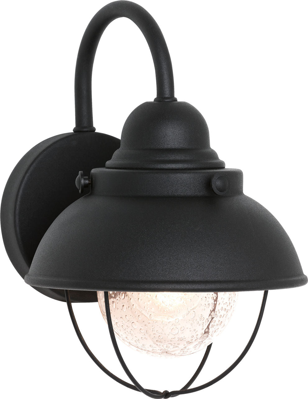 Generation Lighting Sebring 1 light black outdoor wall lantern