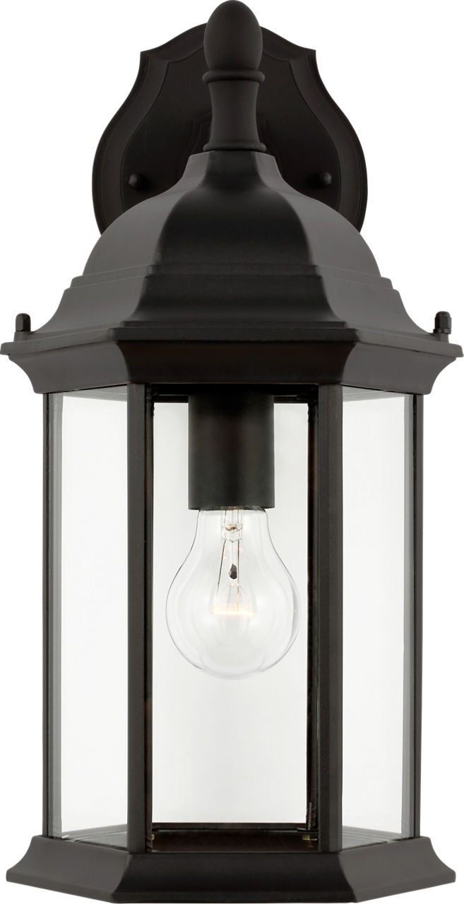 Generation Lighting Sevier 1 light textured black outdoor wall light