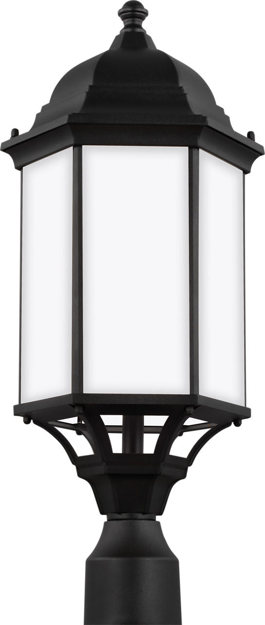 Generation Lighting Sevier 1 light 22 inch textured black post lantern