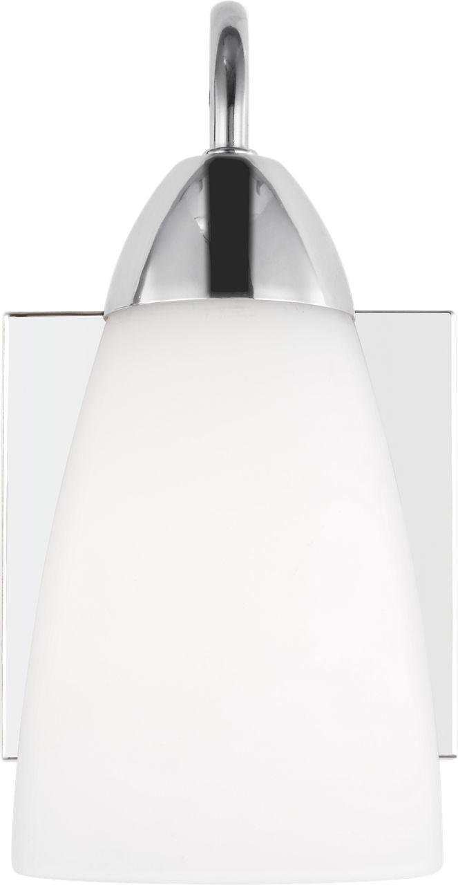 Generation Lighting Seville 1 light chrome bath vanity wall light