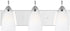 Generation Lighting Seville 3 light chrome bath vanity wall light