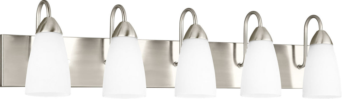 Generation Lighting Seville 5 Light Brushed Nickel Bath Vanity Wall Light