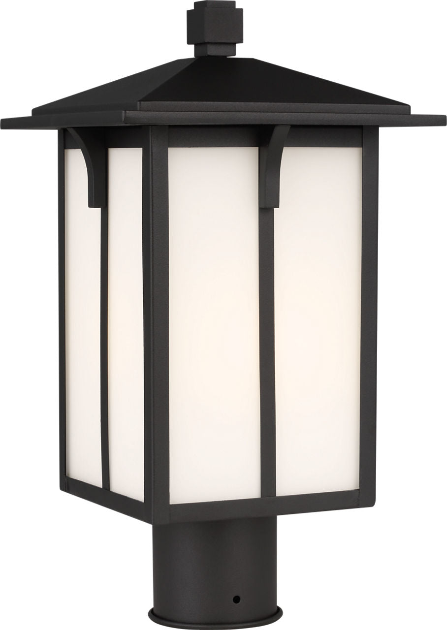Generation Lighting Tomek 1 Light 15.5 inch Black Post Lantern