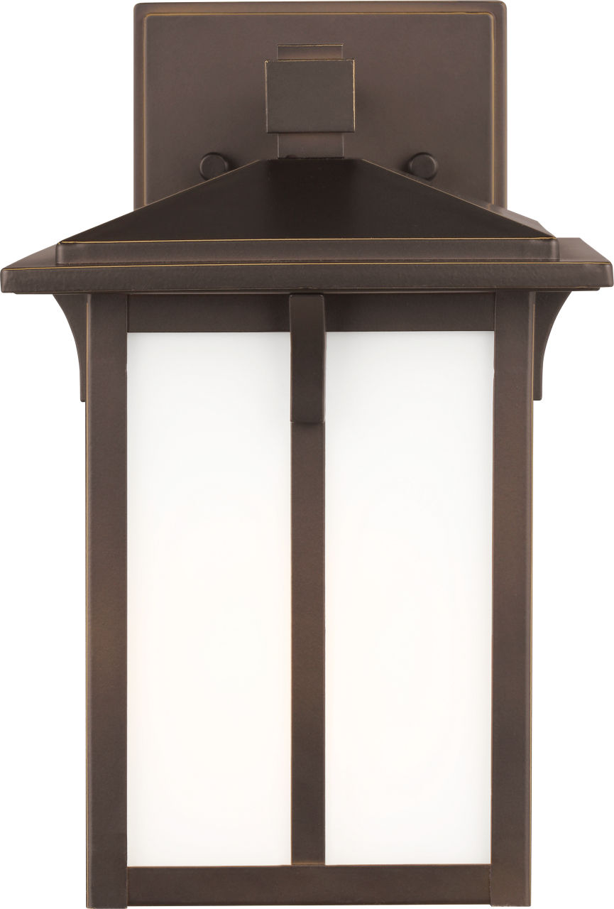 Generation Lighting Tomek 1 Light Antique Bronze Wall Lantern