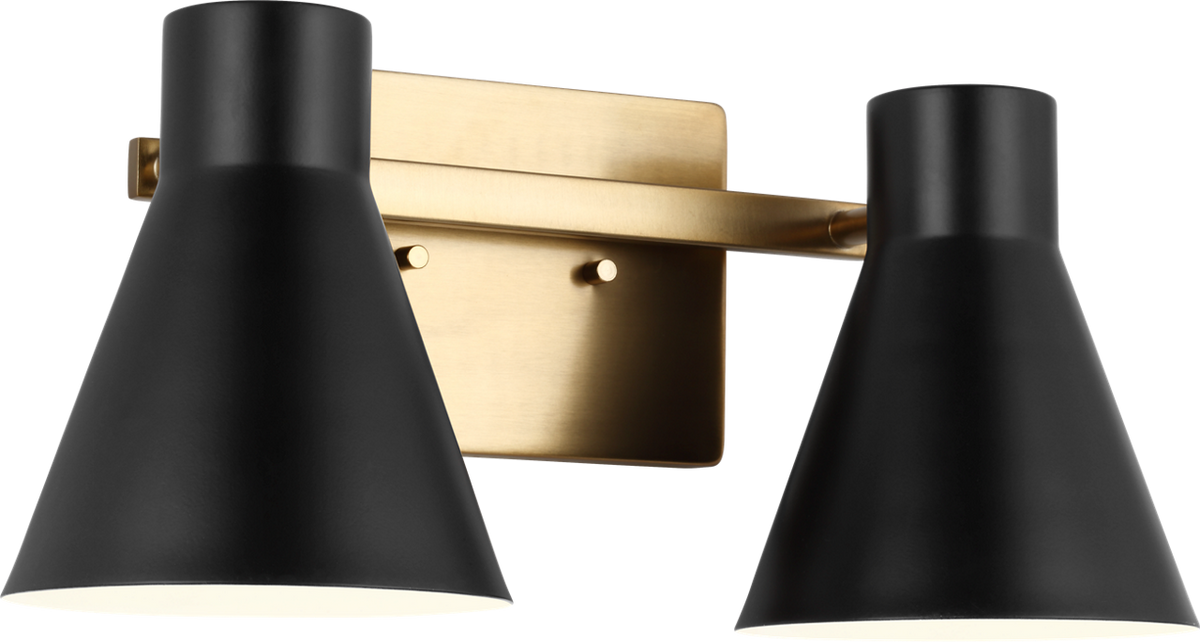 Generation Lighting 4441302EN3-848 Towner 2 Light 15.75 inch Satin Brass Bath Vanity Wall Light