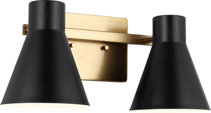 Generation Lighting 4441302EN3-848 Towner 2 Light 15.75 inch Satin Brass Bath Vanity Wall Light