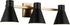 Generation Lighting Towner 3 light black bath vanity wall light