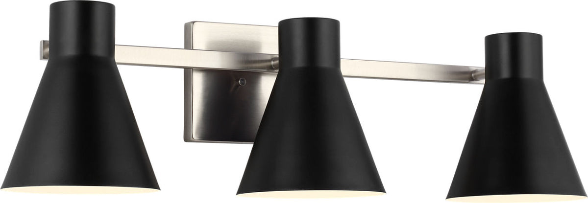 Generation Lighting Towner 3 light brushed nickel bath vanity wall light