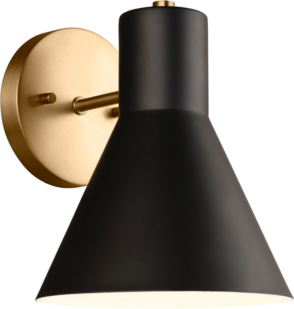 Generation Lighting 4141301-848 Towner 1 Light 7 inch Black Bath Vanity Wall Light