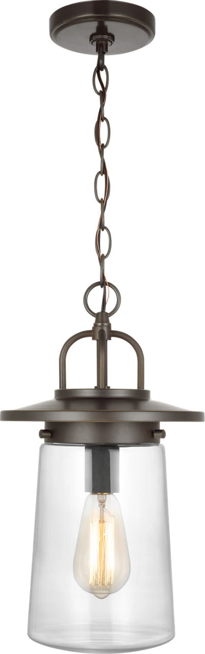 Generation Lighting Tybee 1 Light Antique Bronze Outdoor Pendant Ceiling Light