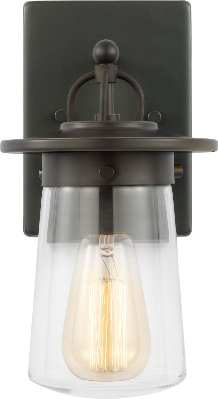 Generation Lighting Tybee 1 light outdoor wall lantern in antique bronze