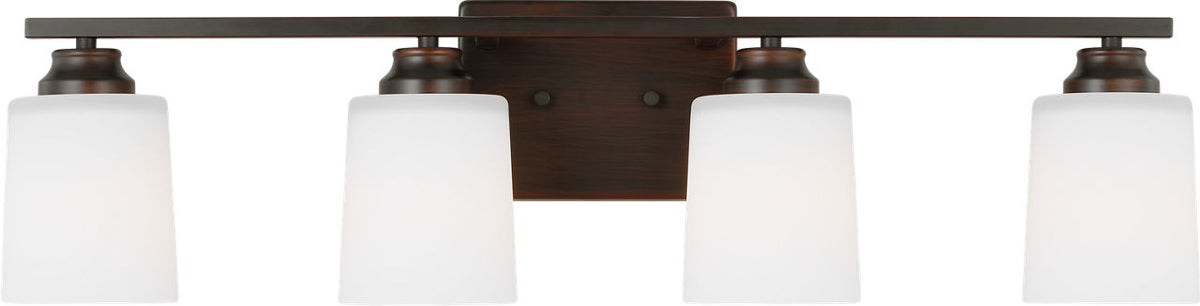 Generation Lighting Vinton 4 light 29 inch bronze bath vanity wall light