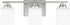 Generation Lighting Vinton 3 light brushed nickel bath vanity wall light