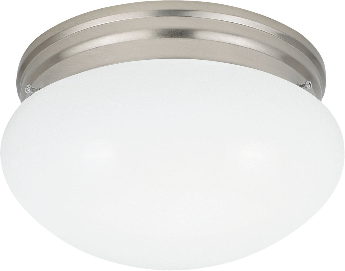 Generation Lighting Webster small brushed nickel flush mount ceiling light