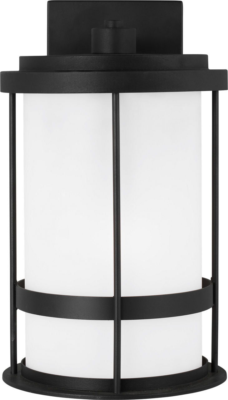 Generation Lighting Wilburn 1 Light 13.5 inch Black Wall Lantern