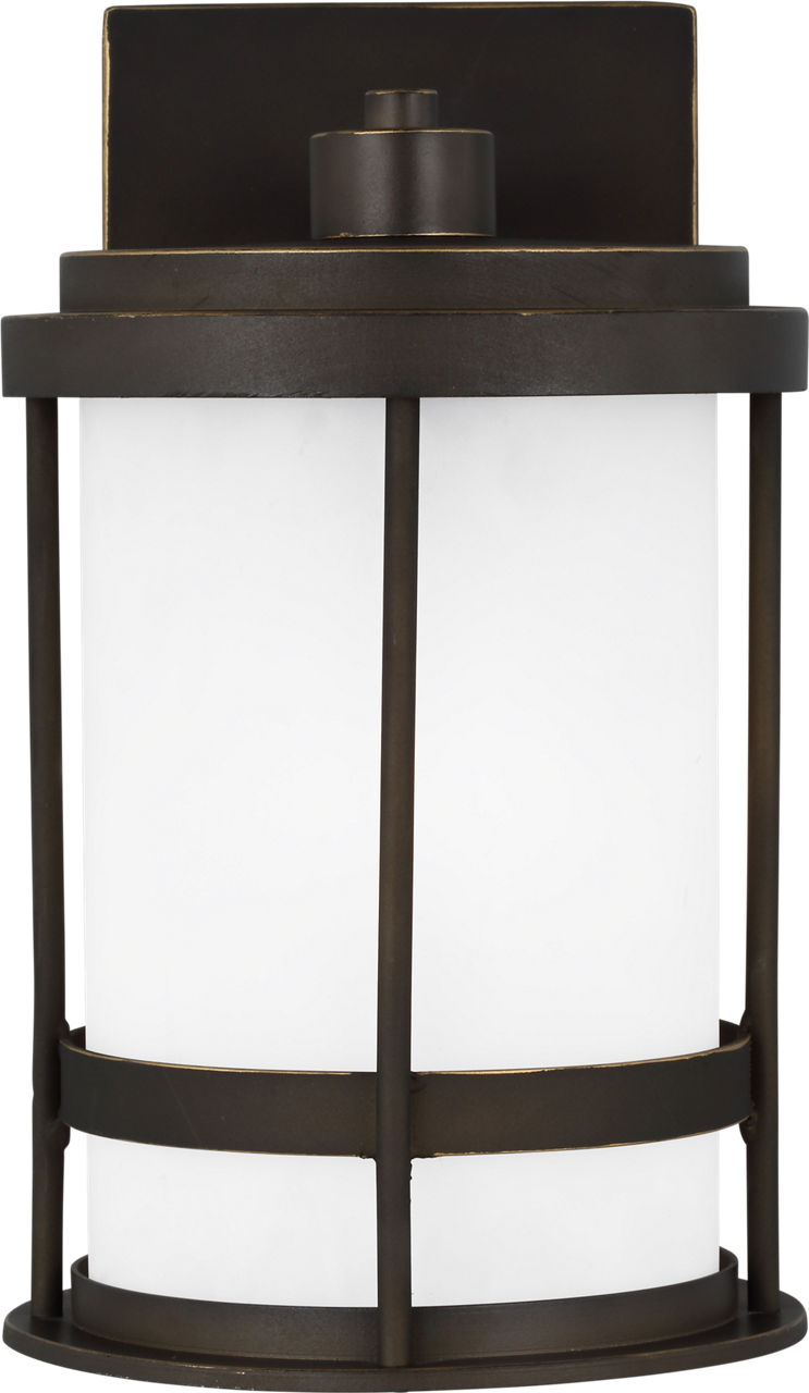 Generation Lighting Wilburn 1 light antique bronze wall lantern