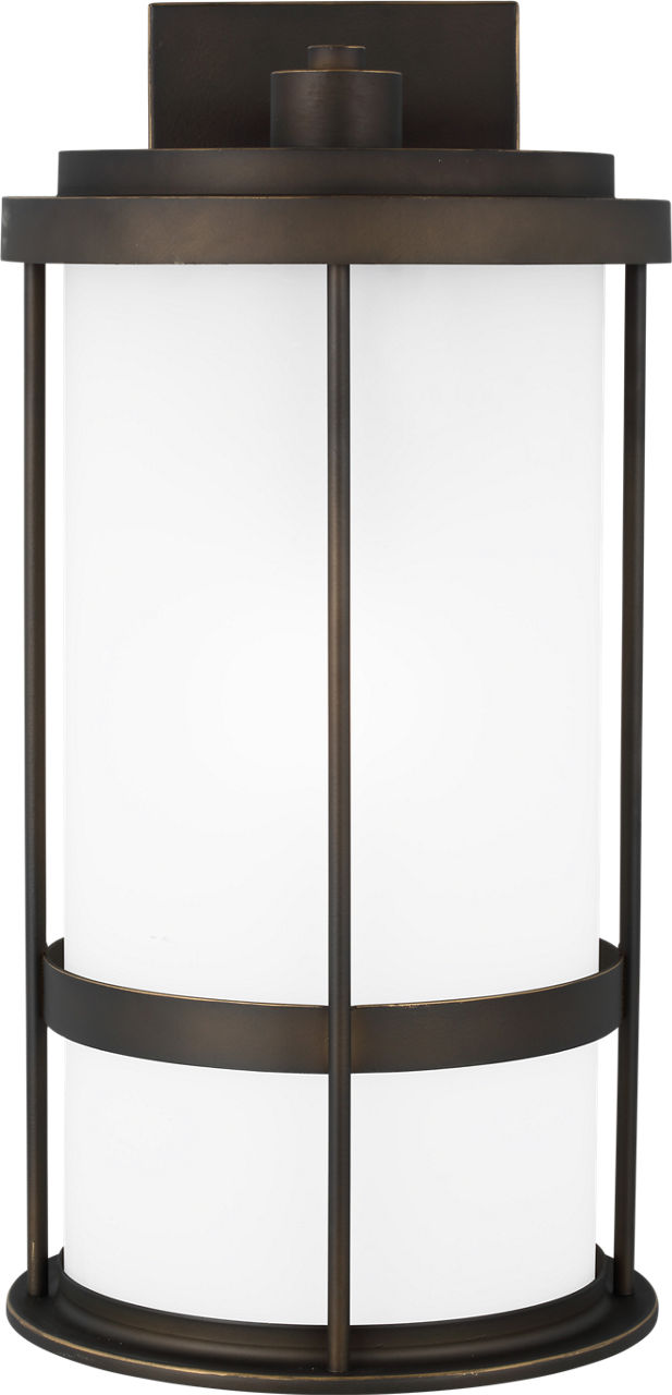 Generation Lighting 8790901DEN3-71 Wilburn Antique Bronze Wall Lantern