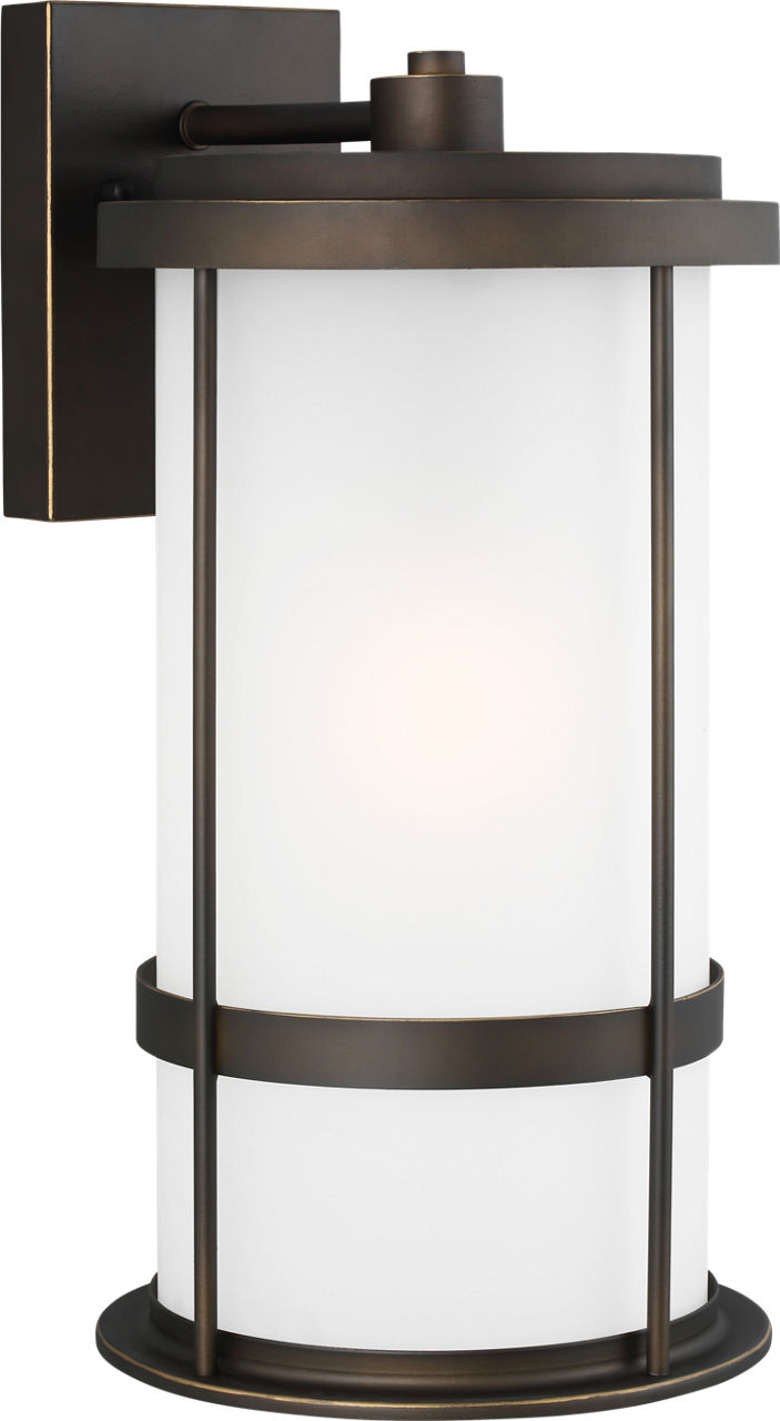 Generation Lighting Wilburn 1 light antique bronze wall lantern