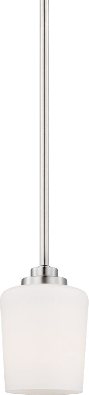 Generation Lighting 6102801-962 Windom 1 Light Brushed Nickel Pendant Ceiling Light